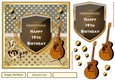 Musical 19th Birthday Decoupage Topper