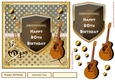 Musical 80th Birthday Decoupage Topper