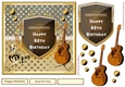 Musical 85th Birthday Decoupage Topper