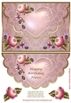 Scalloped Edge Happy Birthday Niece Topper
