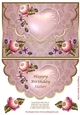 Scalloped Edge Happy Birthday Sister Topper
