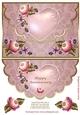 Scalloped Edge Happy Anniversary Topper