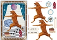 Birthday Keep Fit Dog Decoupage Topper 1