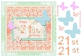 Butterfly 21st Birthday Decoupage Topper