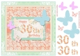 Butterfly 30th Birthday Decoupage Topper