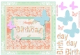 Butterfly Birthday Decoupage Topper
