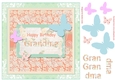 Butterfly Grandma Birthday Decoupage Topper