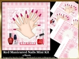 Red Manicured Nails Mini Kit