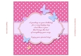 Pretty Butterfly Pink 8x8ins Insert