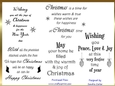 Christmas Verses Wordart Kit 1