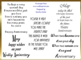 Anniversary Verses Wordart Kit 