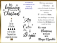 Christmas Verses Wordart Kit 2