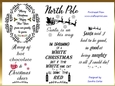 Christmas Sentiment Wordart Kit 6 