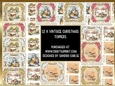 Christmas Vintage 12 x Toppers kit 2