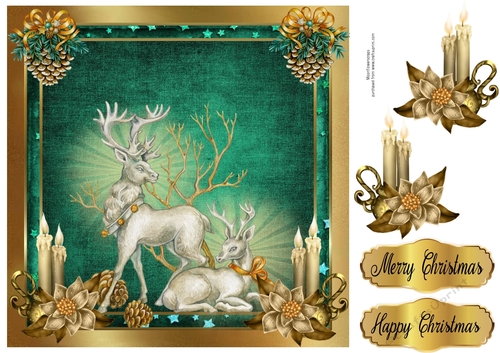 8x8 Stag Christmas Wishes