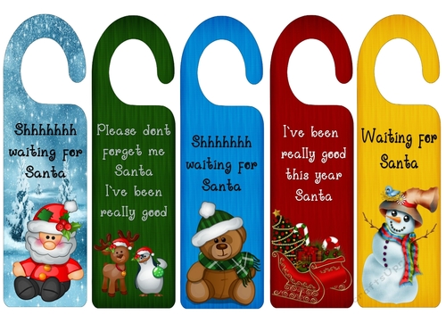 Waiting For Santa Door Hangers
