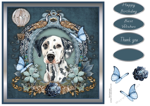 Butterfly Wishes Dalmatian 