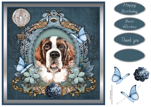 Butterfly Wishes St Bernard