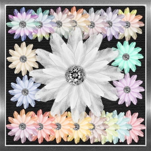 Feather Flowers Pastel Range