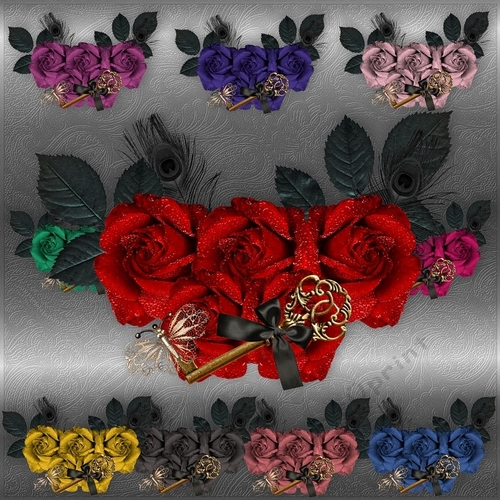 Enchanted Rose Clusters