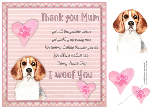 I Woof You Beagle