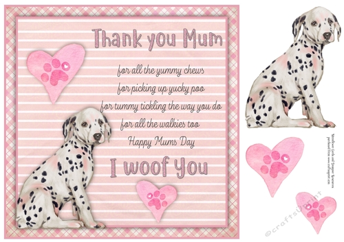 I Woof You Dalmatian