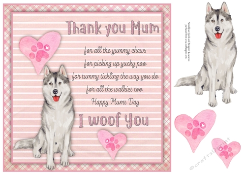 I Woof You Husky 