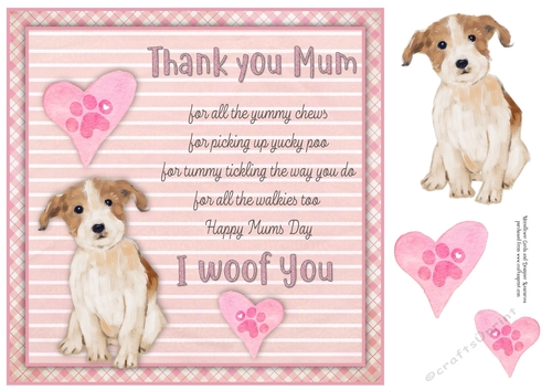 I Woof You Jack Rusell Puppy