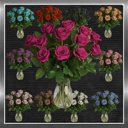 Vase of Roses