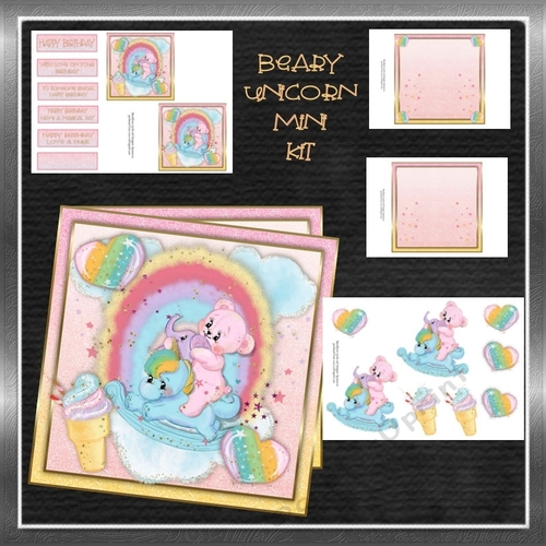 8x8 Beary Unicorn  Mini Kit 