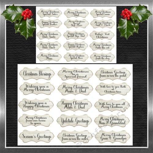 Mixed Christmas Sentiments 