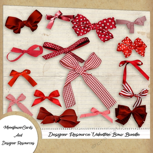 Designer Resource Valentine Bow Bundle 