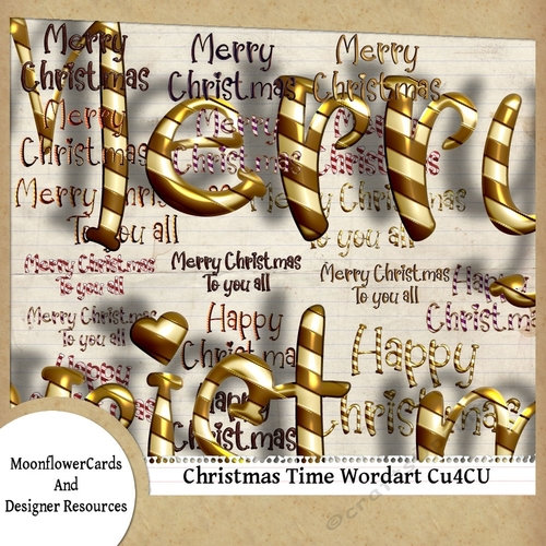 Designer Resource Christmas Word Art 