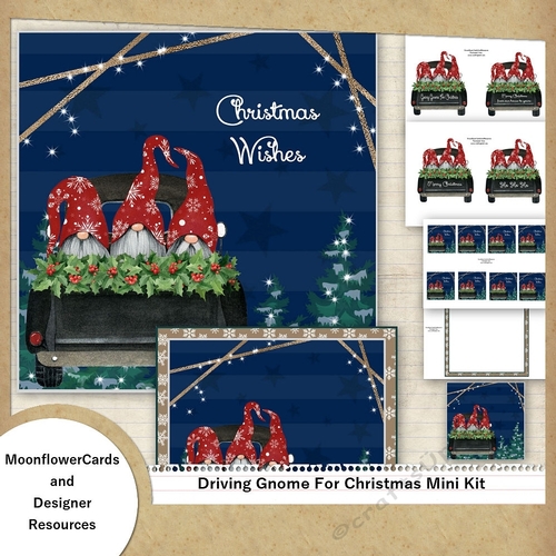 Driving  Gnome For Christmas Mini kit 
