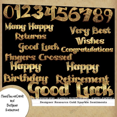 Beautiful Gold Word Sparkle