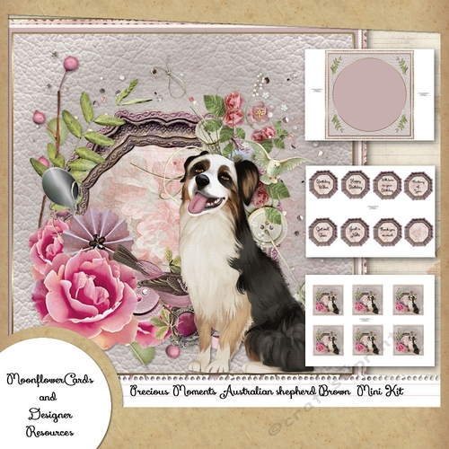 Precious Moments Australian shepherd Brown  Mini Kit 