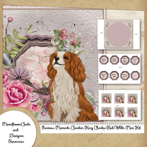 Precious Moments Cavalier King Charles Red/White Mini Kit 