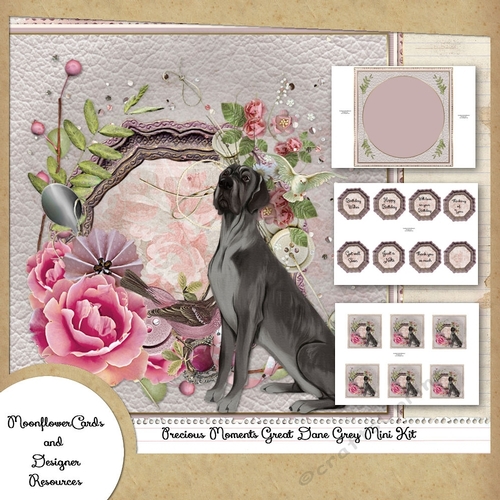Precious Moments Great Dane Grey Mini Kit 