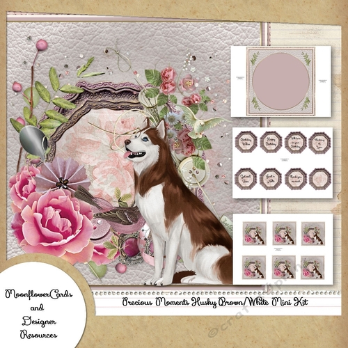 Precious Moments Husky Brown/White Mini Kit