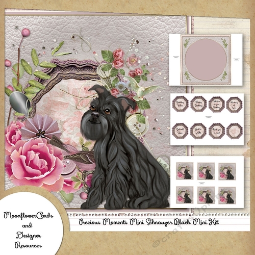 Precious Moments Mini Schnauzer Black Mini Kit