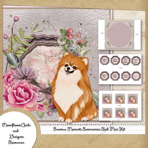 Precious Moments Pomeranian Red Mini Kit