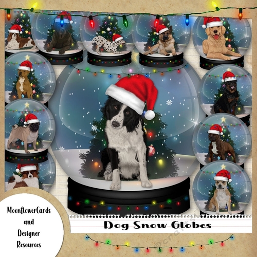 Christmas Dog Snowglobes