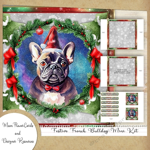 Festive French Bulldog Mini Kit 