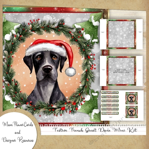 Festive French Great Dane Mini Kit 