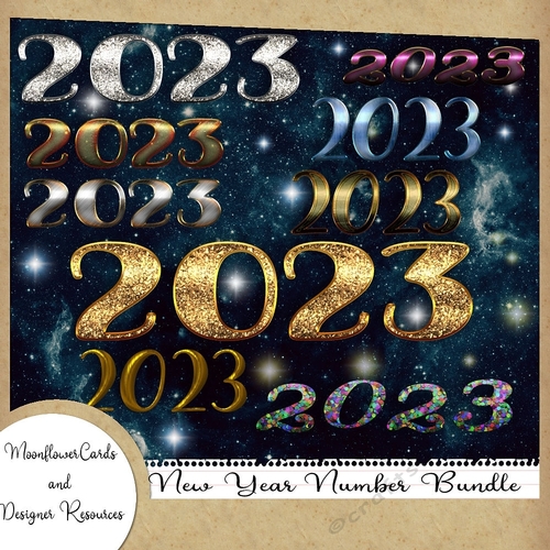 Happy New Year 2023 Date Bundle 