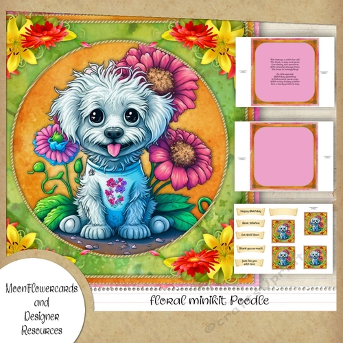 floral minikit Poodle