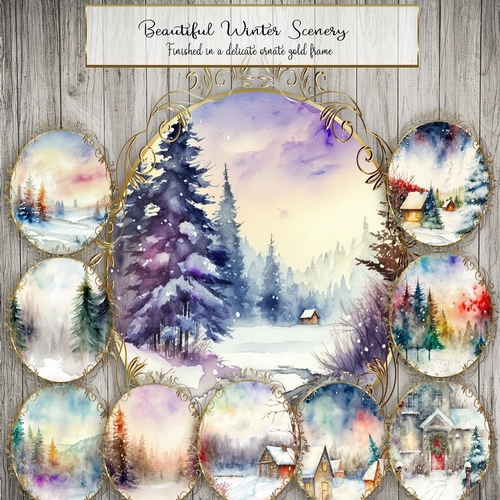 Winter Scene Toppers