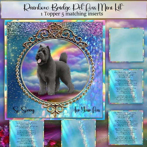 Rainbow Bridge Pet Loss Bouvier des Flandres