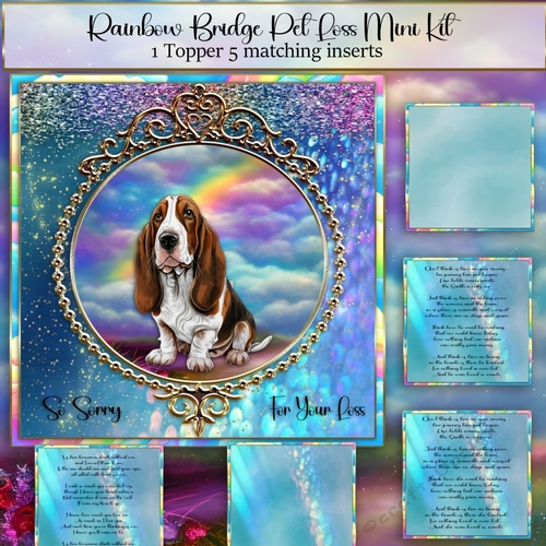 Rainbow Bridge Pet Loss Bassett Hound