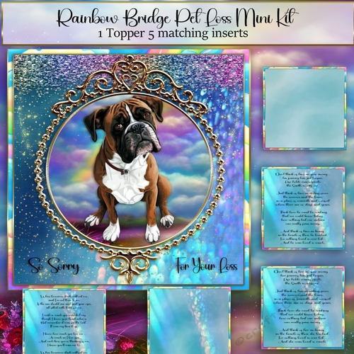Rainbow Bridge Pet Loss Boxer